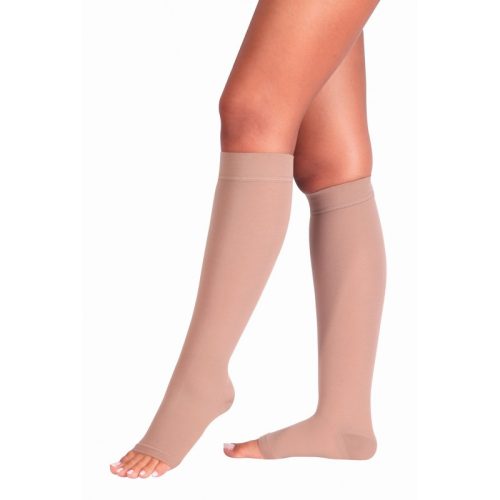 Compression stockings MS 140-500 (knee-length, cut at the toes) 22-34mmHg