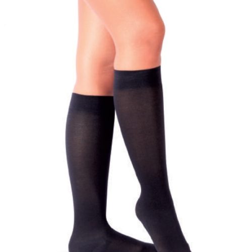 Compression stockings MS200-401 (knee-high, black) 18-22mmHg