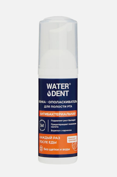 ანტიბაქტერიული ქაფი WATER DENT 50 მლ